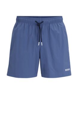 Navy hugo cheap boss swim shorts