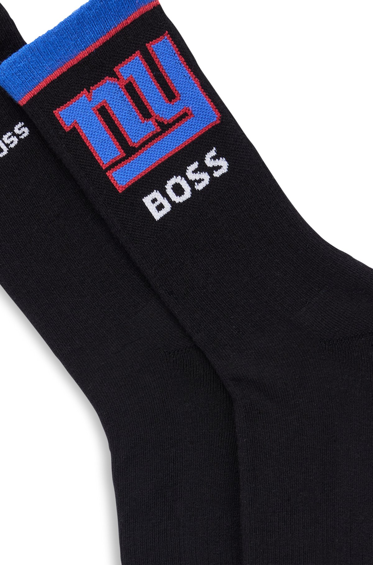 BOSS x NFL two-pack of cotton-blend short socks, Giants
