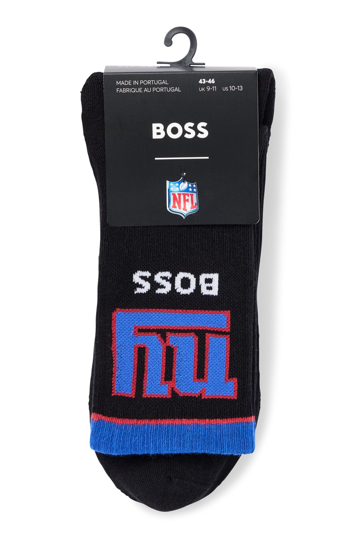 BOSS x NFL two-pack of cotton-blend short socks, Giants