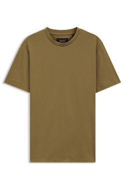 Crew-neck T-shirt in mercerised Supima cotton