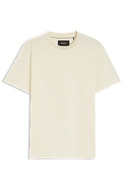Regular-fit T-shirt in mercerised cotton
