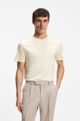 Crew-neck T-shirt in mercerised Supima cotton