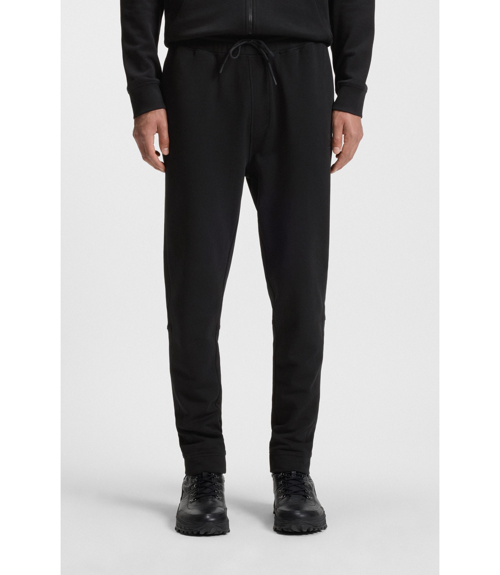 Jogginghose aus Baumwoll-Terry mit Logo-Aufnäher