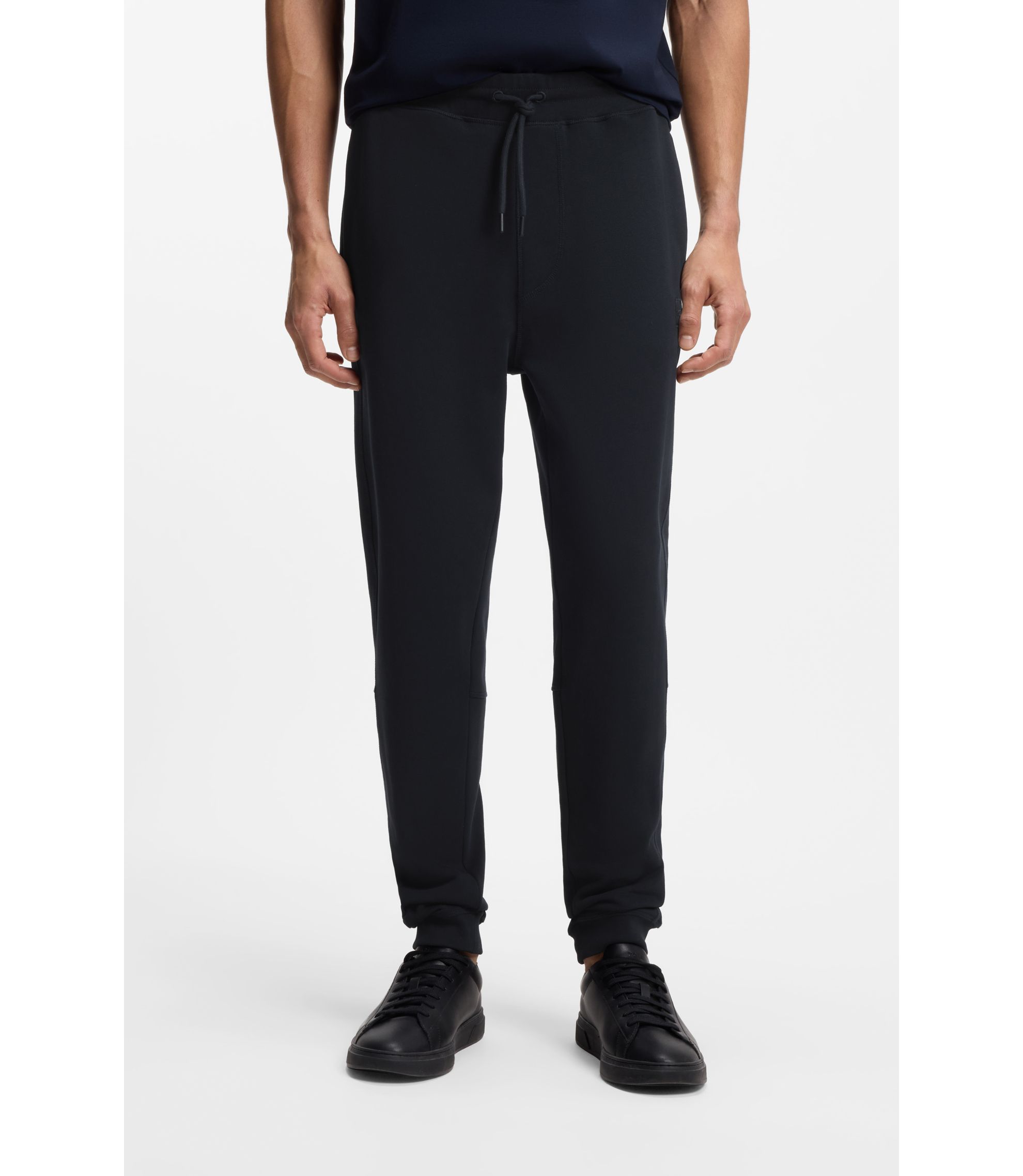 Jogginghose aus Baumwoll-Terry mit Logo-Aufnäher