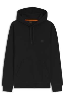 Cotton-terry hoodie with logo patch 4