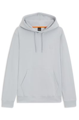 BOSS コットンテリー レギュラーフィットフーディ BOSS - レギュラーフィット フーディ コットンテリー ロゴパッチ