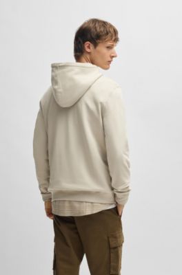 BOSS - Sweat à Capuche En Molleton De Coton Avec Patch Logo