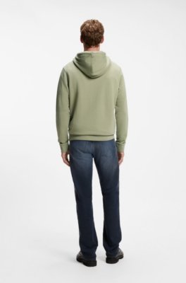 Cotton-terry hoodie with logo patch 3
