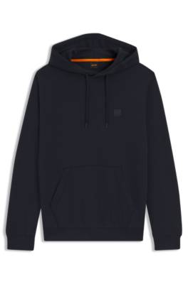 Cotton-terry hoodie with logo patch 4