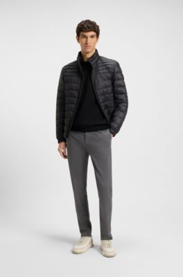 Sudadera en felpa de algod&oacute;n con parche de logo, Negro