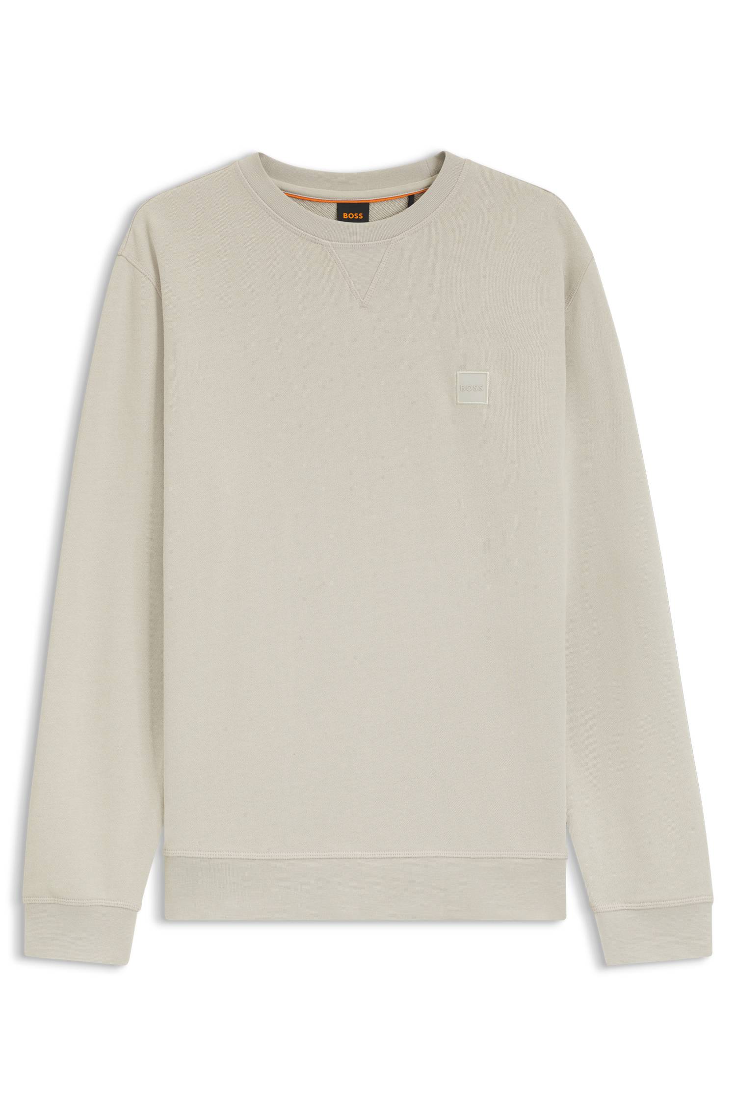 Boss Orange Westart Herr Crew Neck Sweatshirt med Logotyp Patch – bild 6