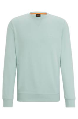 Hugo Boss Cotton-terry Relaxed-fit Sweatshirt With Logo Patch