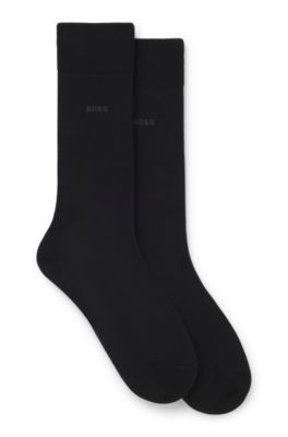 Two-pack of socks in a wool blend, Black