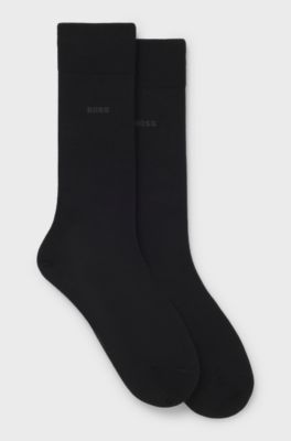 Two-pack of socks in a wool blend, Black