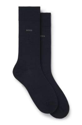 Calze in misto lana in confezione da due, Blu scuro