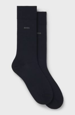 Two-pack of socks in a wool blend, Dark Blue