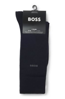 Calze in misto lana in confezione da due, Blu scuro