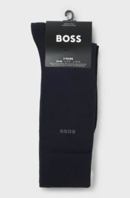 ソックス2足セット ウールブレンド, ダークブルー