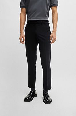 BOSS - Slim-fit pants in performance-stretch water-repellent fabric