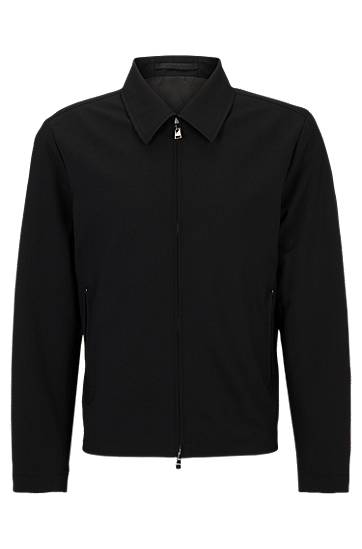 Slim-fit jacket in a performance-stretch wool blend, Hugo boss