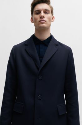 BOSS - Slim-Fit Mantel aus Baumwoll-Mix 