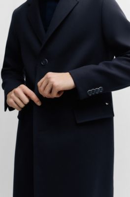 BOSS - Slim-Fit Mantel aus Baumwoll-Mix 