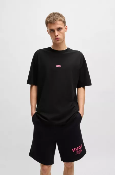 Cotton-jersey T-shirt with new-season logo story