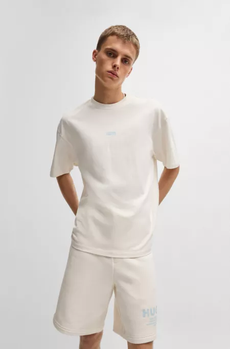 Cotton-jersey T-shirt with new-season logo story
