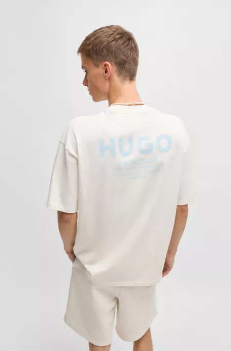 Cotton-jersey T-shirt with new-season logo story