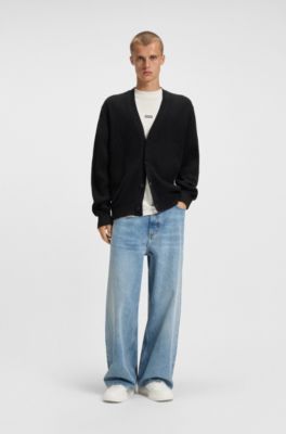 ルーズフィットTシャツ コットン バックロゴアートワーク, ホワイト