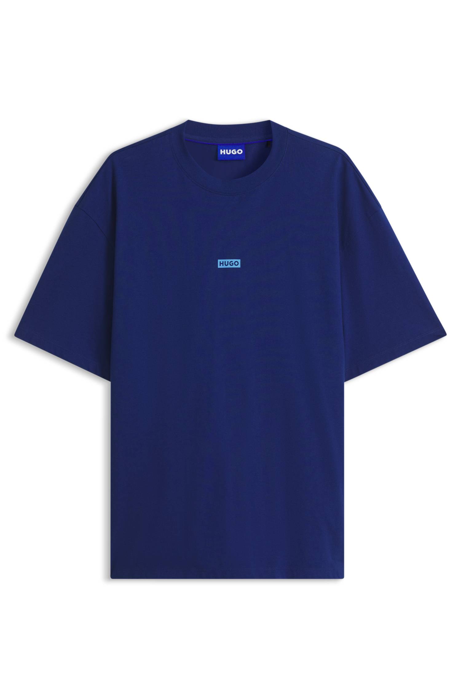Hugo Loose-fit T-shirt in cotton with rear logo artwork herr – bild 4
