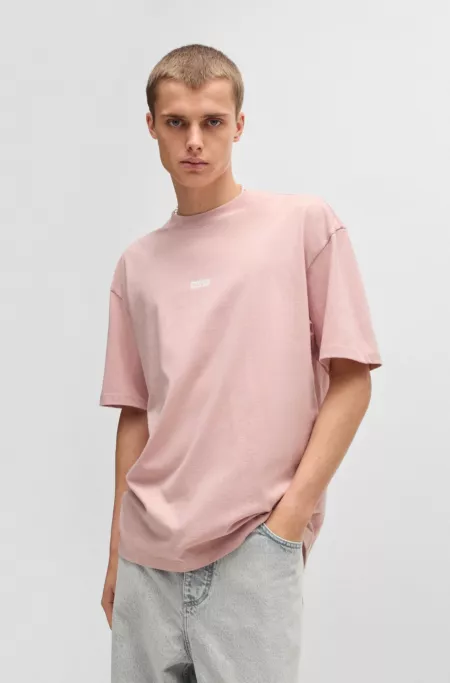 Cotton-jersey T-shirt with new-season logo story