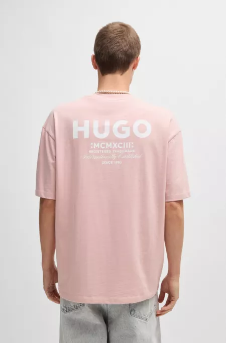 Cotton-jersey T-shirt with new-season logo story