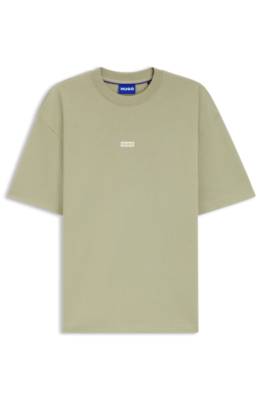 Hugo Loose-fit T-shirt in cotton with rear logo artwork herr – bild 4