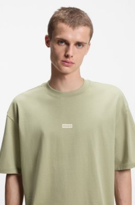Hugo Loose-fit T-shirt in cotton with rear logo artwork herr – bild 2