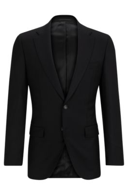 BOSS - Slim-fit jacket in virgin wool with stretch
