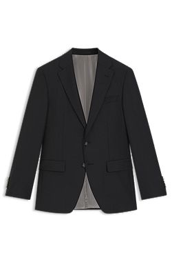 Slim-fit jacket in stretch wool