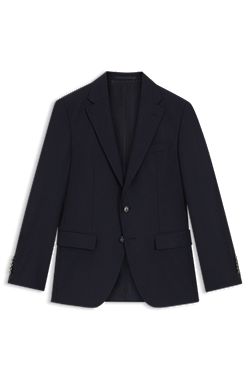 Slim-fit jacket in stretch wool