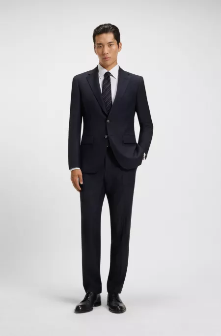 Veste Slim en laine vierge à teneur en stretch