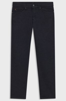 Maine regular-fit jeans in dark-blue stretch denim, Dark Blue