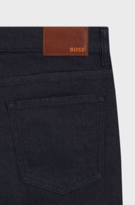 Maine regular-fit jeans in dark-blue stretch denim, Dark Blue