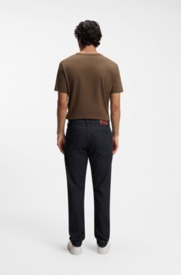 Maine Regular-fit jeans van donkerblauw stretchdenim, Donkerblauw