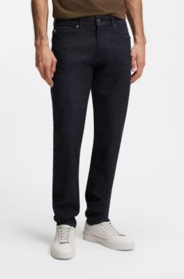 Maine Regular-fit jeans van donkerblauw stretchdenim, Donkerblauw
