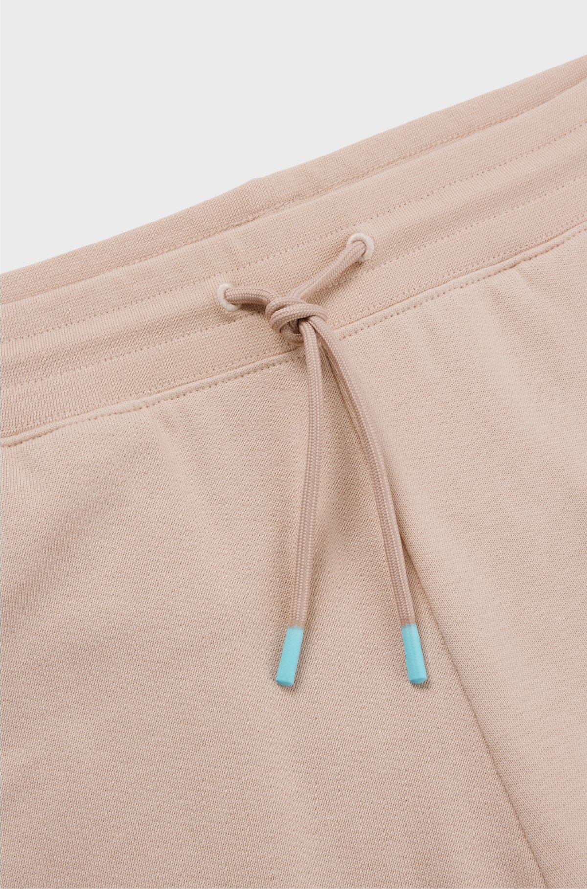 Cotton-terry shorts with new-season logo, light pink