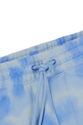 HUGO - Relaxed-Fit Shorts aus Baumwoll-Terry mit Print der Saison