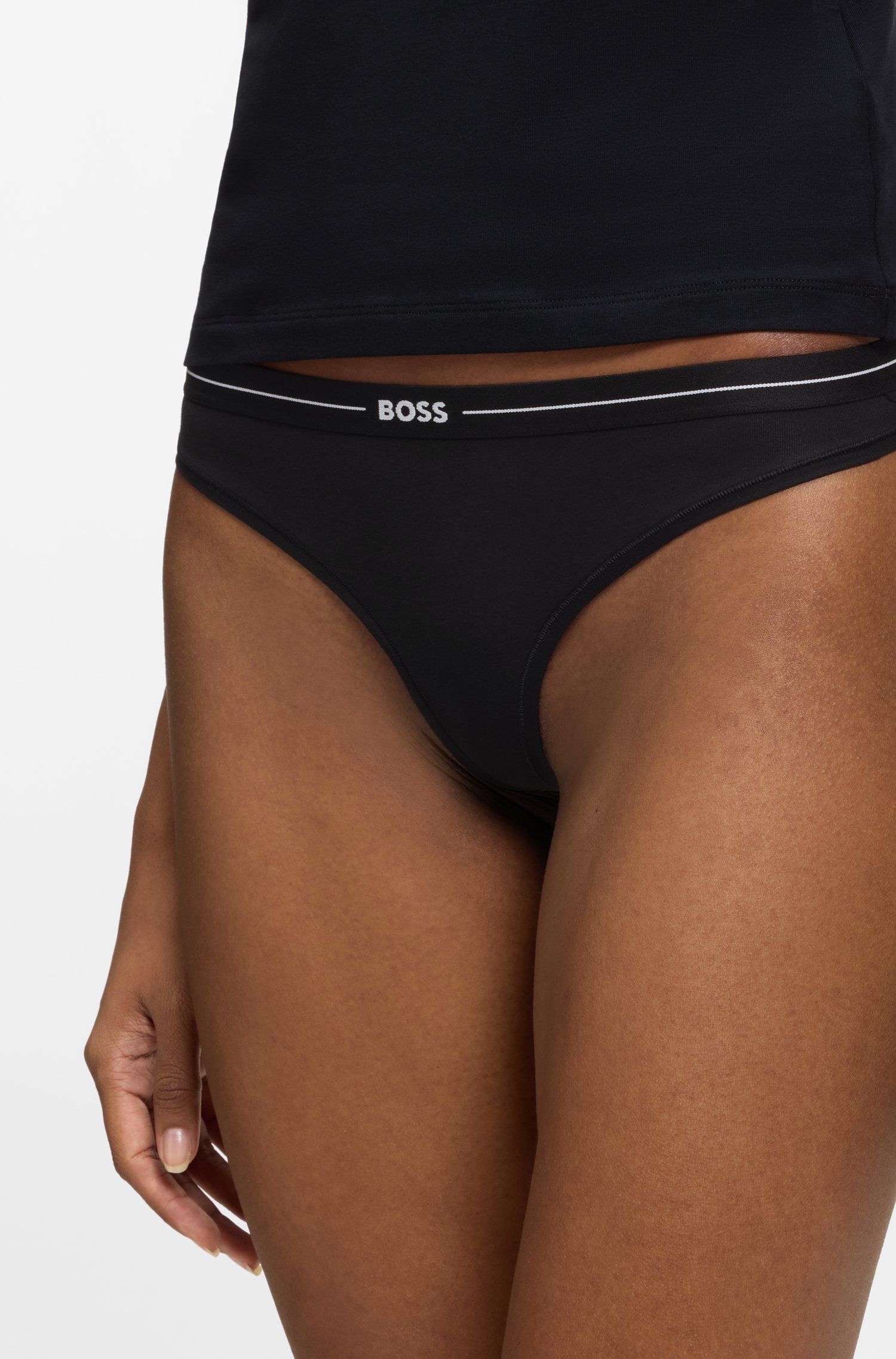 Boss Stretch-cotton briefs trosor dam – bild 3