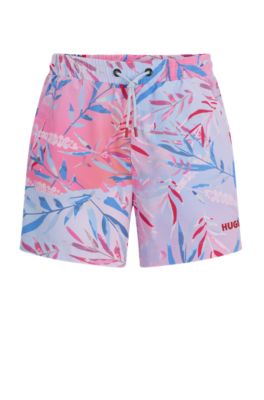 HUGO - Badeshorts mit durchgehendem Innenfutter saisonalem Print und