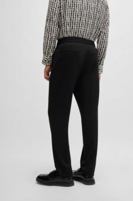 HUGO Extraslimfit drawstring trousers in performancestretch jersey