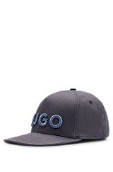 Flexfit® stretch-cotton cap with 3D embroidered logo, Dark Blue