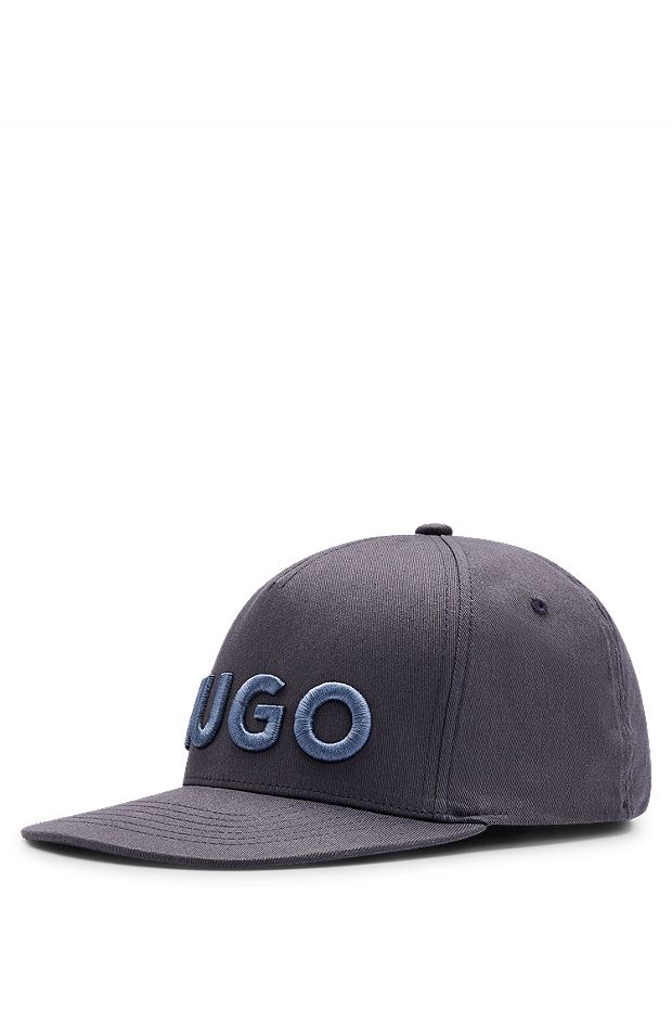 Flexfit® stretch-cotton cap with 3D embroidered logo, Dark Blue